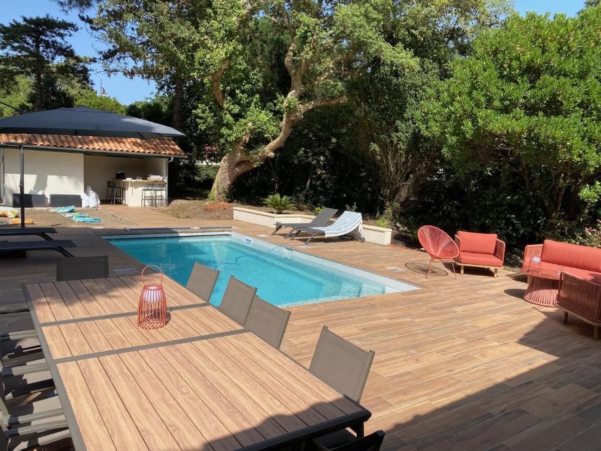 Villa de charme avec piscine à 500m des plages Soorts-Hossegor Esterno foto