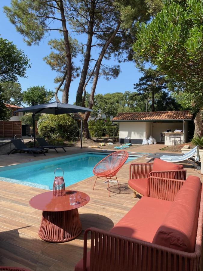 Villa de charme avec piscine à 500m des plages Soorts-Hossegor Esterno foto