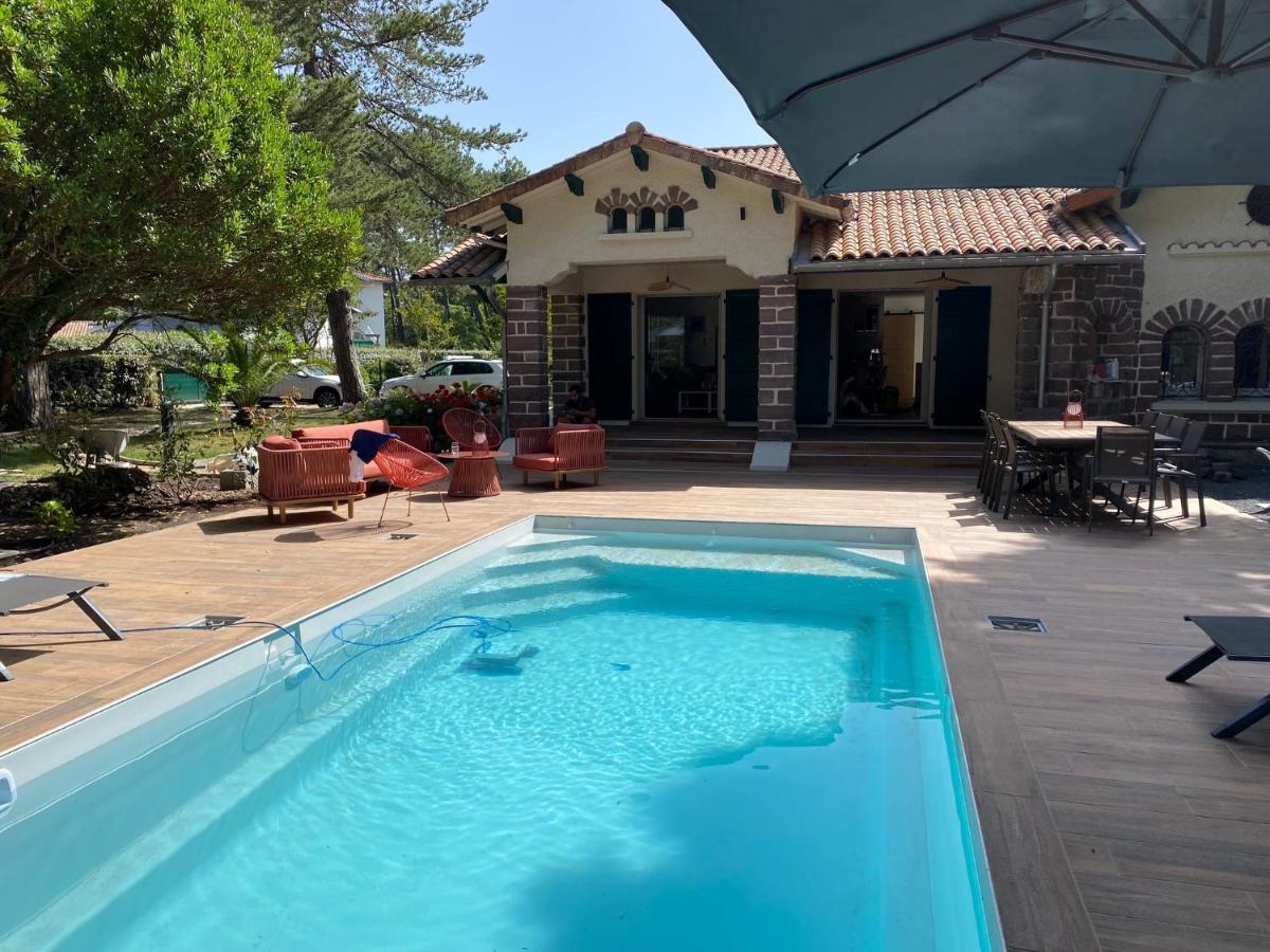 Villa de charme avec piscine à 500m des plages Soorts-Hossegor Esterno foto