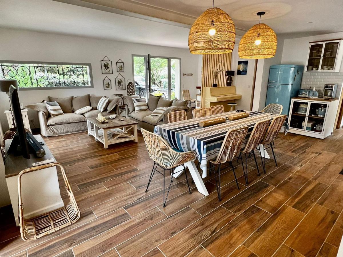 Villa de charme avec piscine à 500m des plages Soorts-Hossegor Esterno foto
