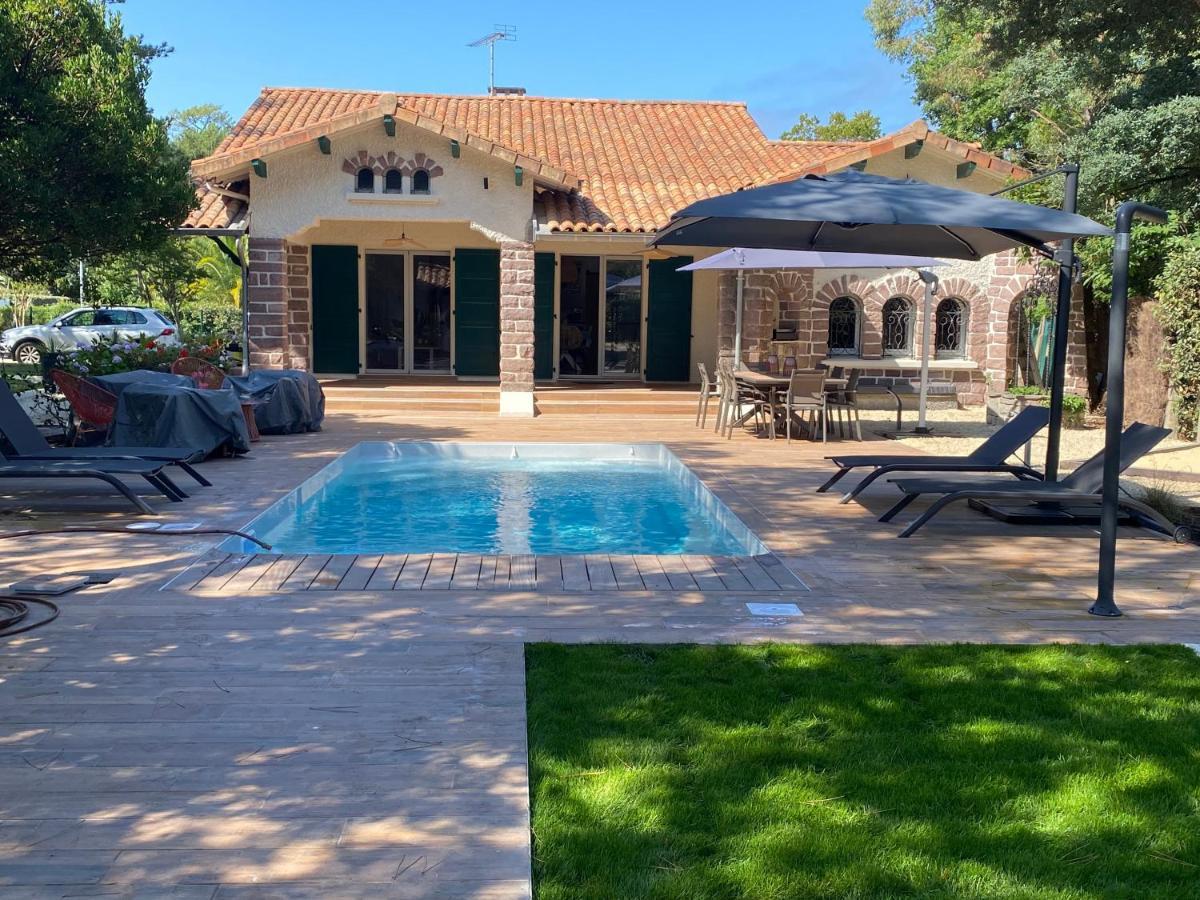 Villa de charme avec piscine à 500m des plages Soorts-Hossegor Esterno foto