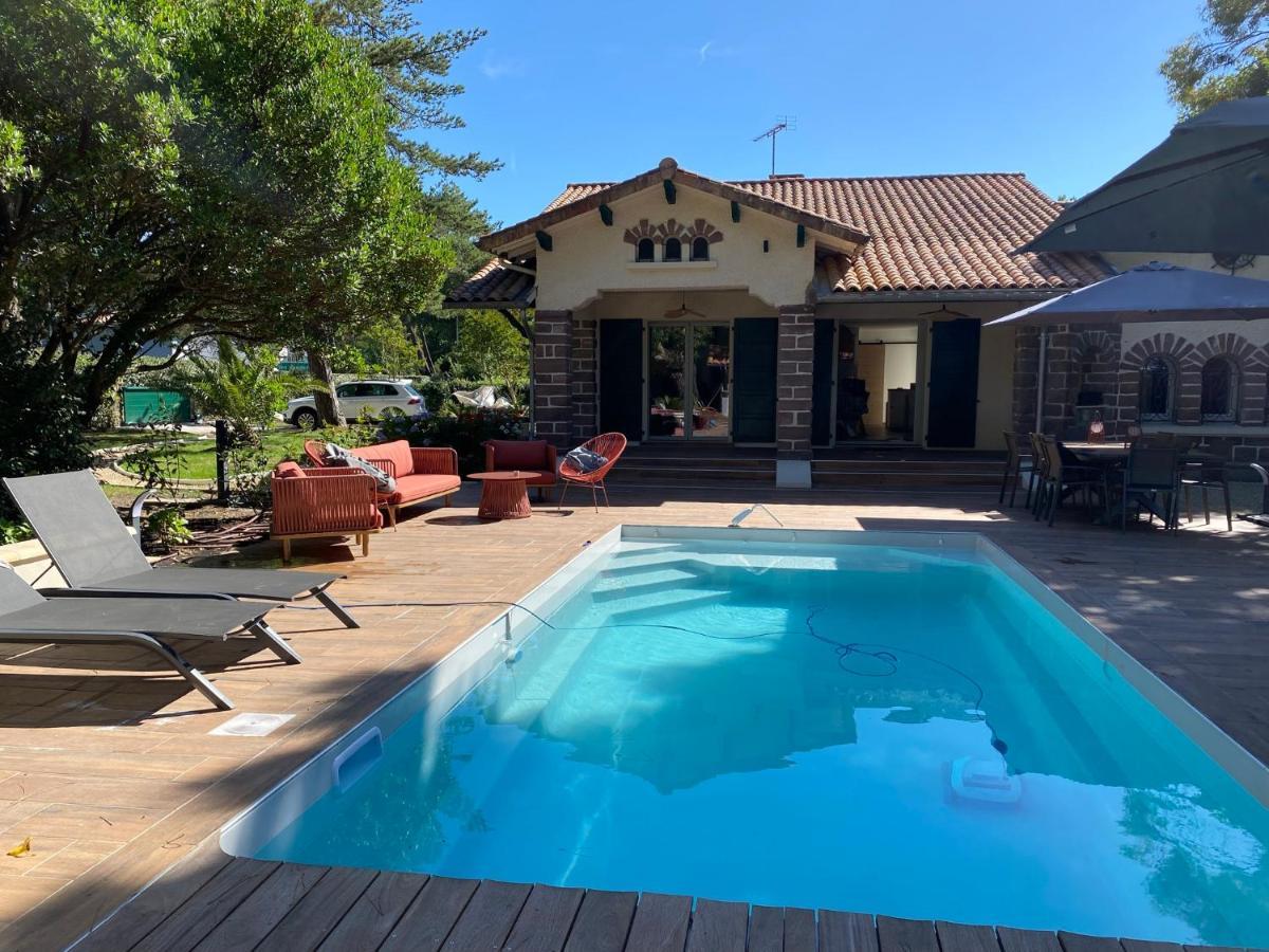 Villa de charme avec piscine à 500m des plages Soorts-Hossegor Esterno foto